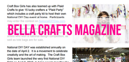 Bella Crafts Magazine, National DIY Day