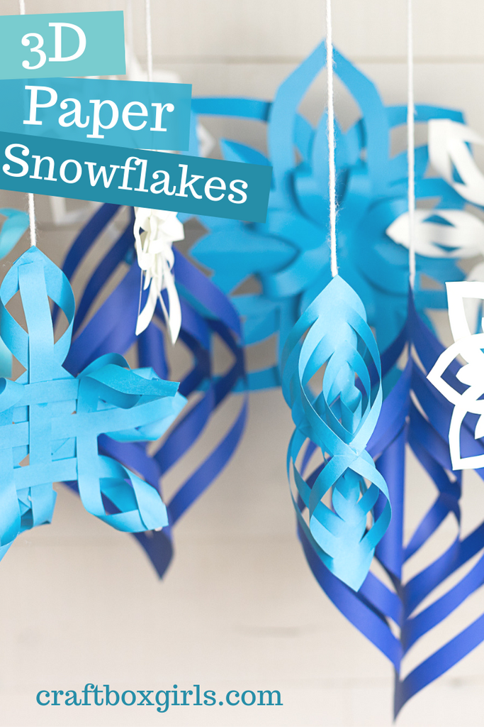 DIY 3D Paper Snowflakes