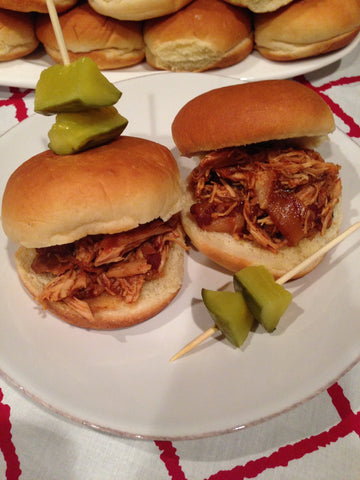 Pulled Chicken Barbecue Sliders