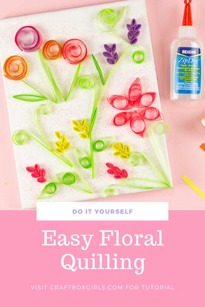 Easy Floral Quilling with a Paper Straw