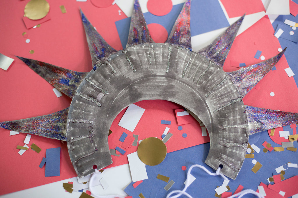 Lady Liberty Paper Plate Crown