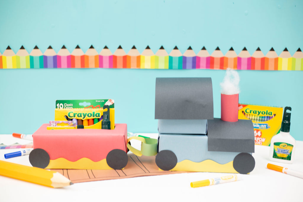 Tissue Box Train Back to School