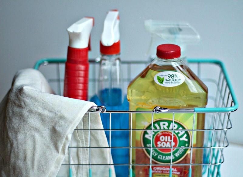 how to make a cleaning caddie spring cleaning