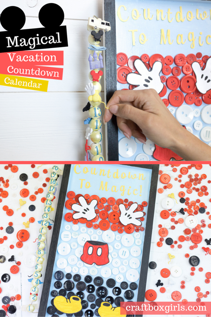 DIY Disney Vacation Countdown Calendar Craft