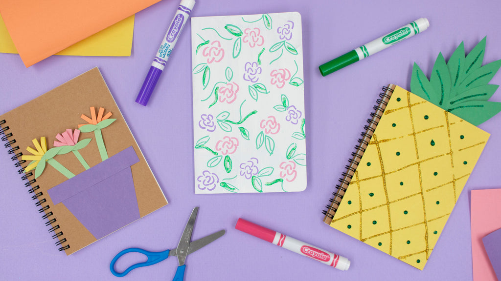 Back to School Notebook Decorating with Crayola