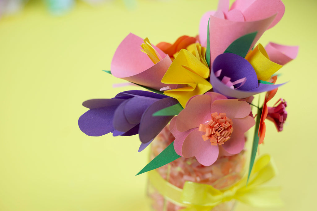 DIY Construction Paper Flowers