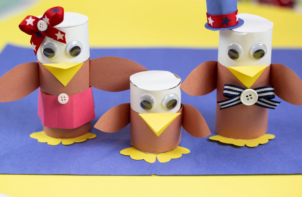 DIY Toilet Paper Roll Patriotic Eagles