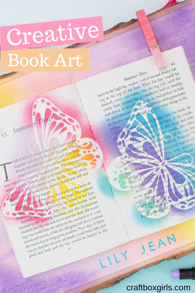 DIY Creative Book Art with Marabu Art Crayons