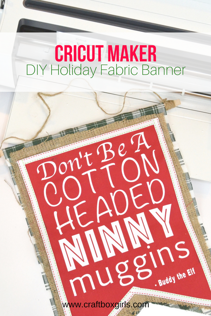 DIY Holiday Fabric Banner