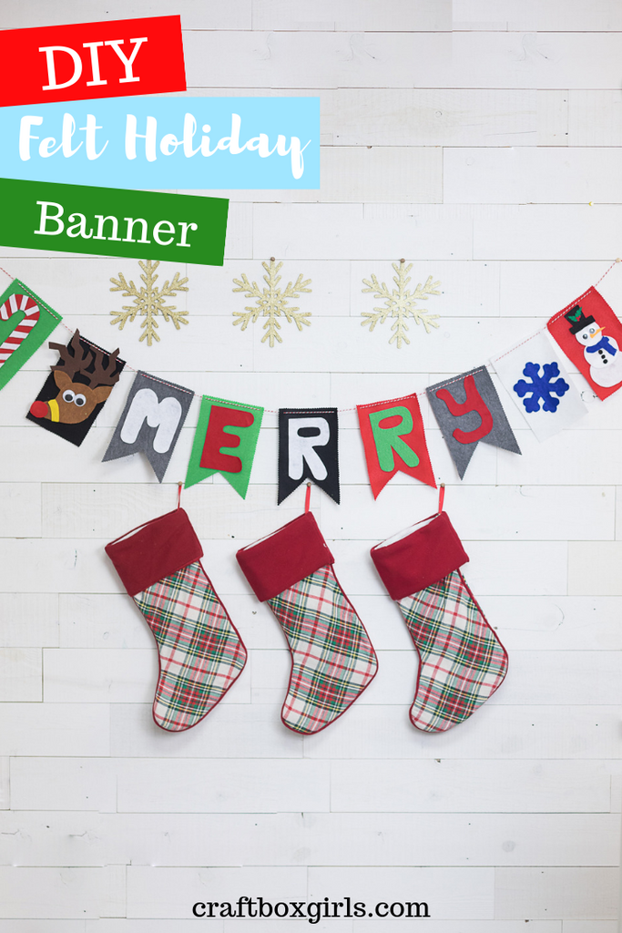 DIY Holiday Felt Banner