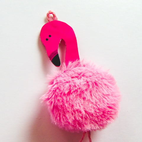 DIY Fluffy Flamingo Key-Chain - Step 9