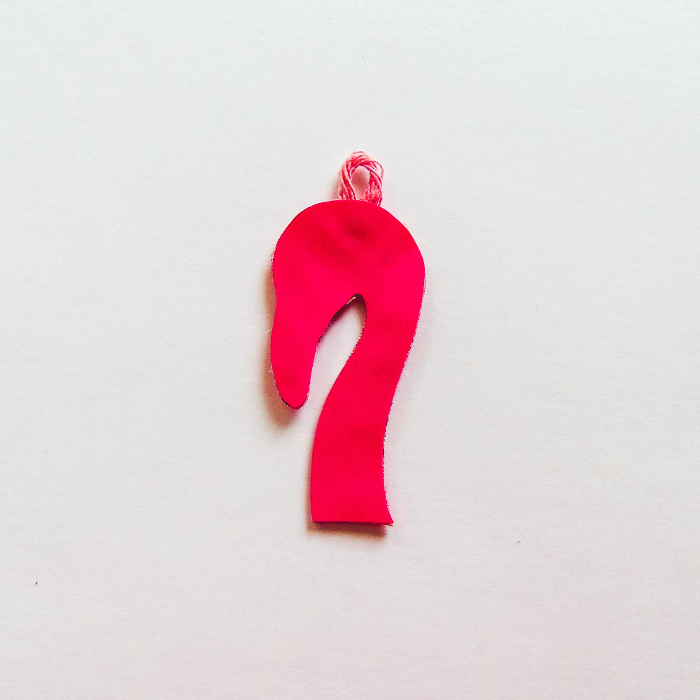 DIY Fluffy Flamingo Key-Chain - Step 3b