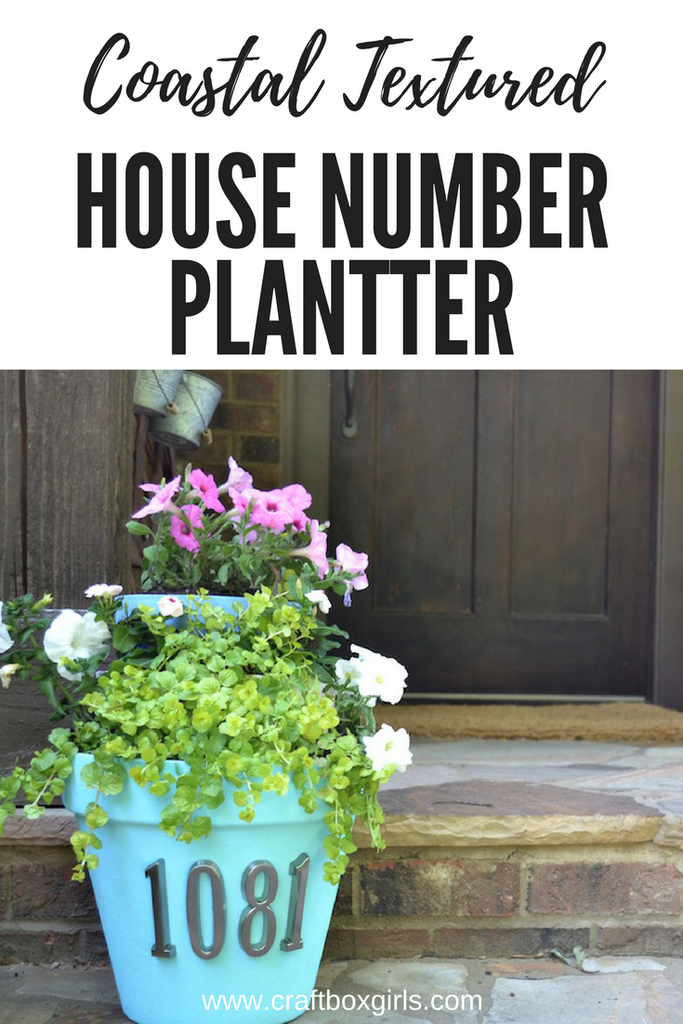 DIY House Number Planter