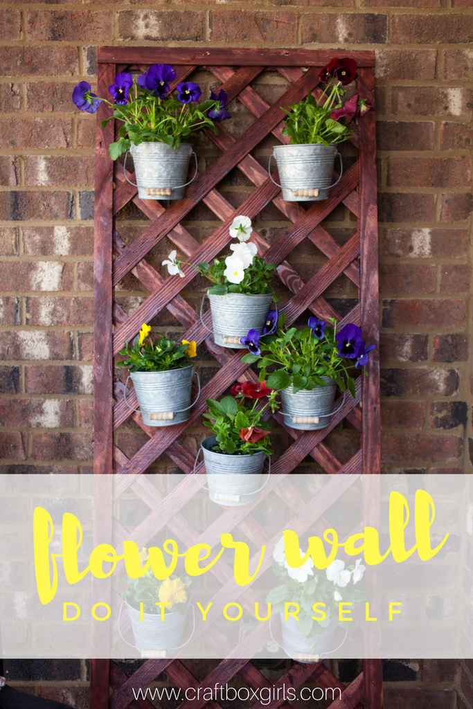 DIY Lattice Flower Wall