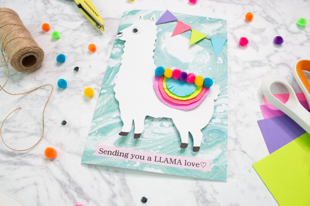 Handmade Llama Card