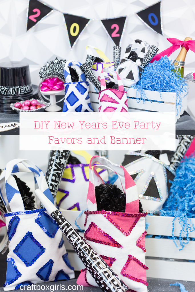 DIY New Years Eve Party Favors & Banner