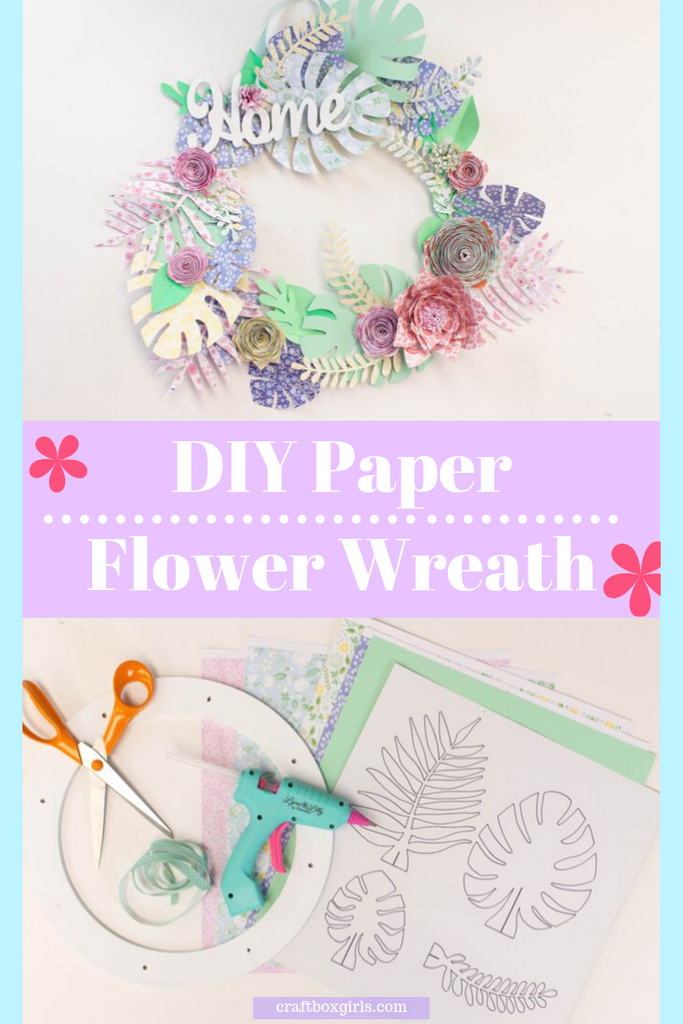 DIY Paper Flower Wreath with the Lynn Lilly by Surebonder Cordless Hot Glue Gun