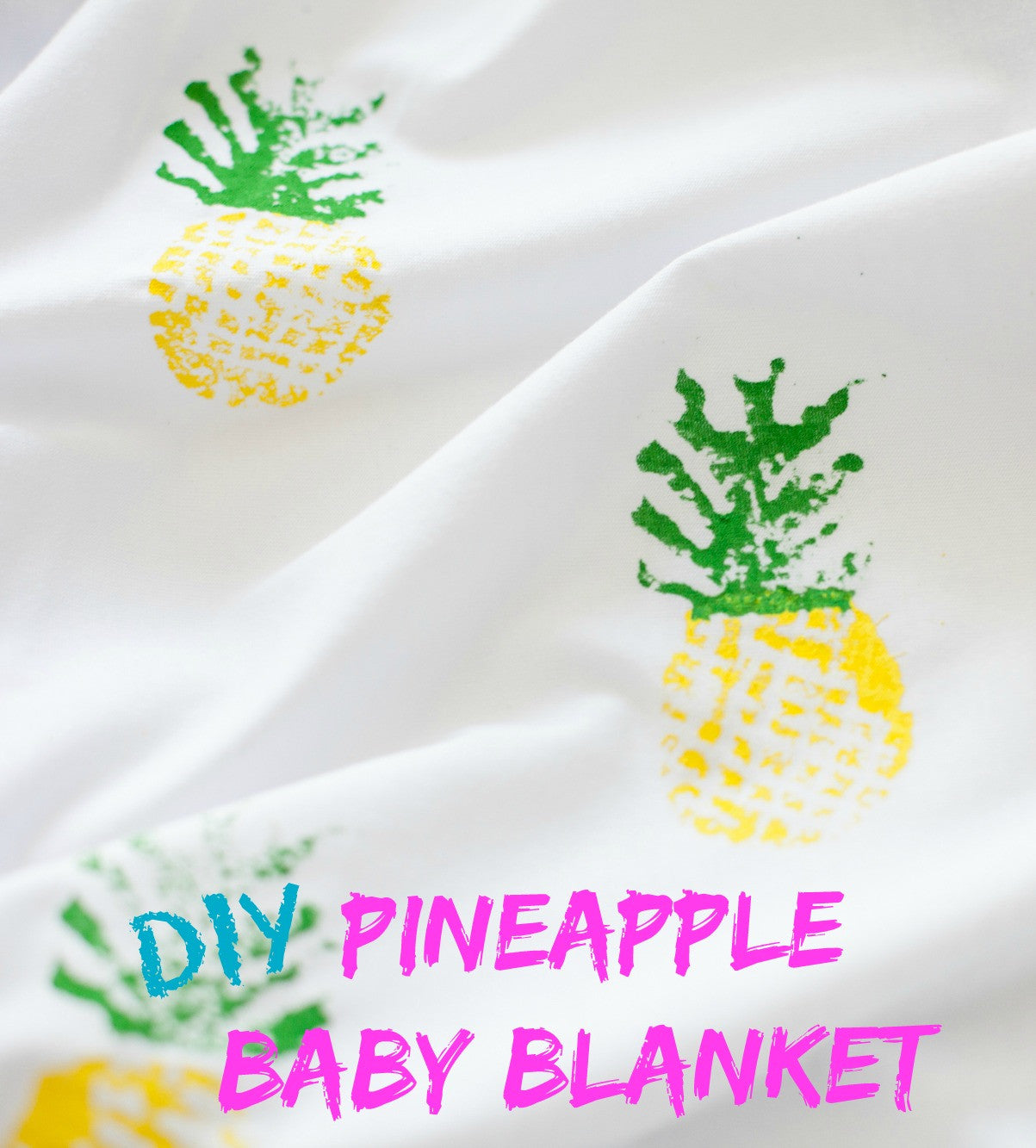 DIY Pineapple Baby Blanket
