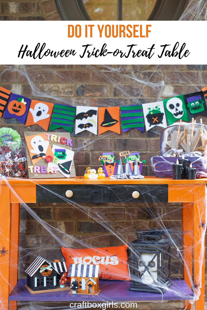 DIY Trick or Treat Table