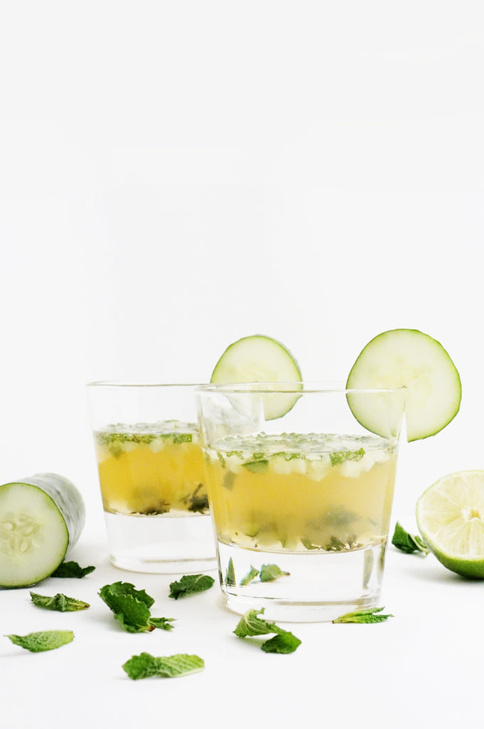 Cucumber Whiskey Smash Cocktail