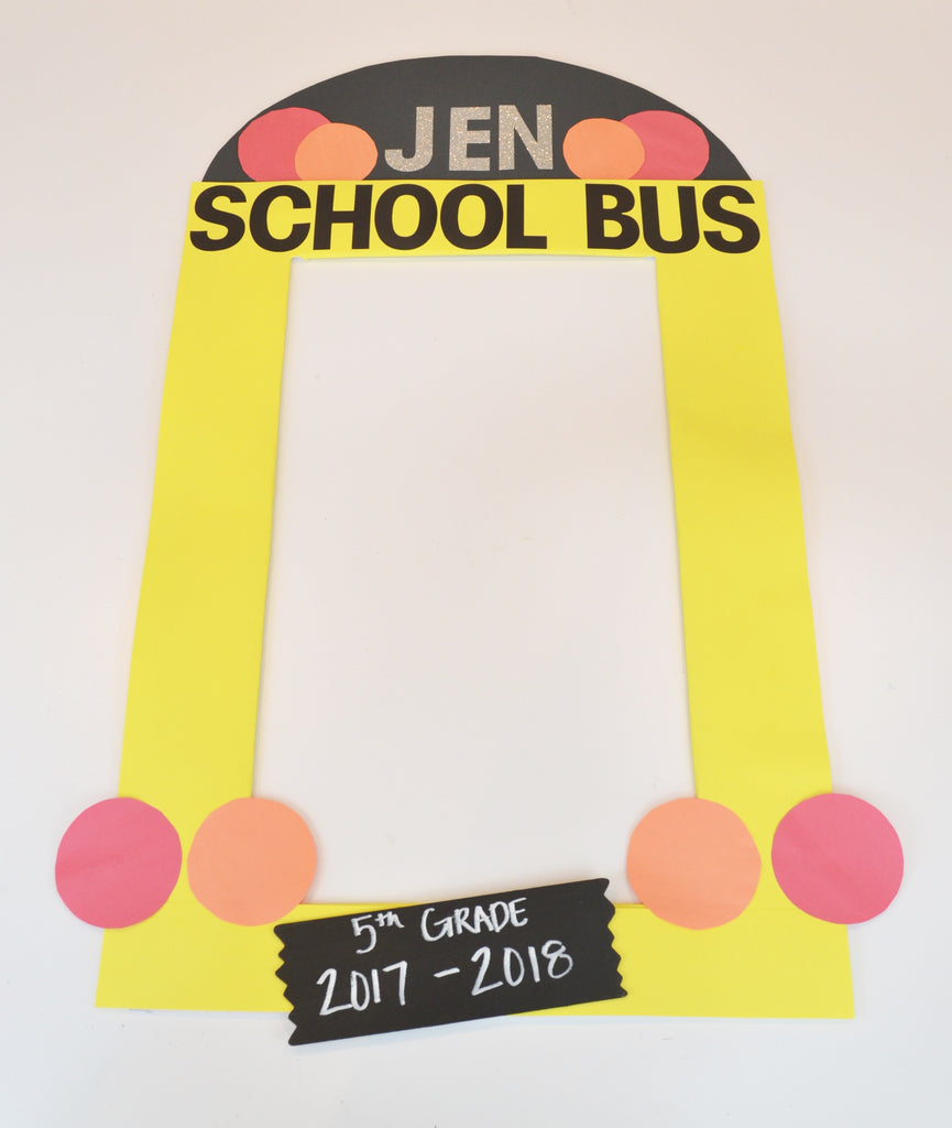 DIY School Bus First Day of School Frame