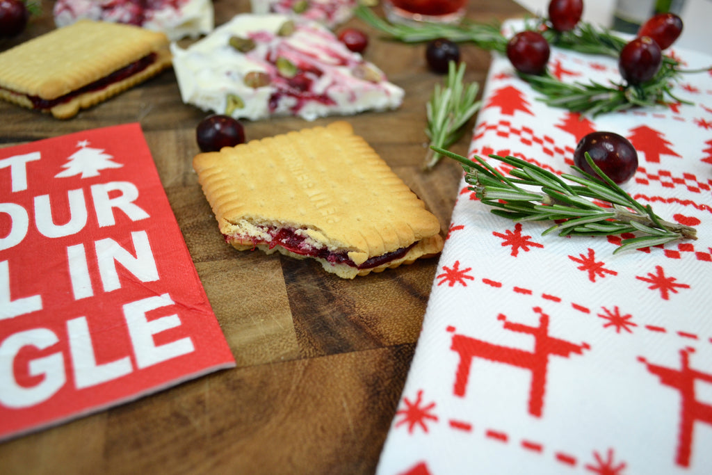 Cranberry Shortbread Sandwiches