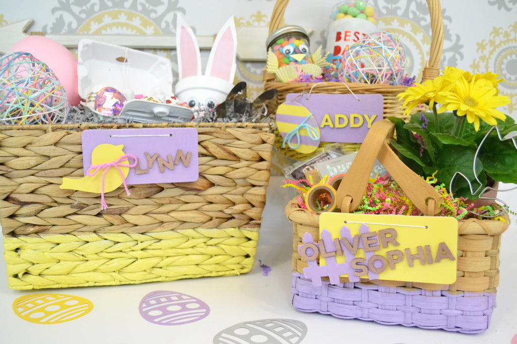 DIY Painted Easter Baskets