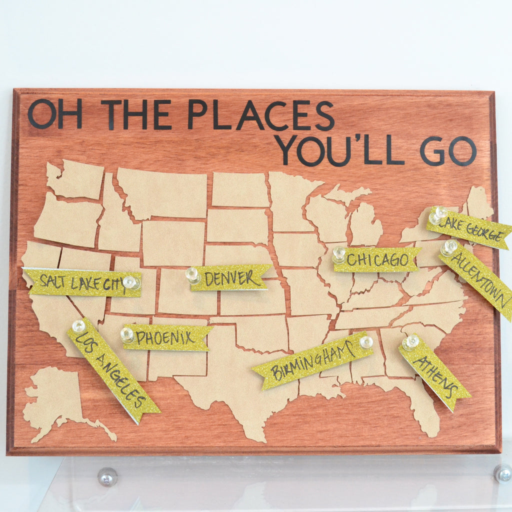 DIY Map Pinboard