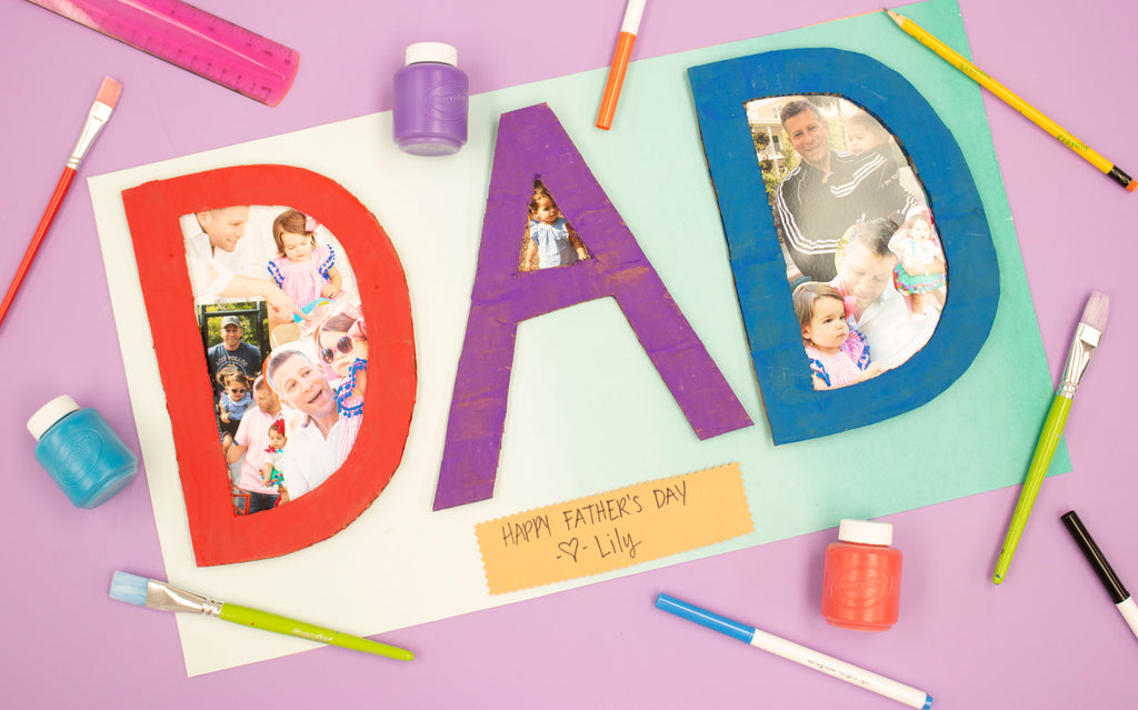DIY Giant Photo Card for Dad