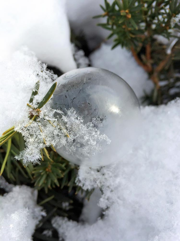 Snow Bubbles - Winter Activities for Kids