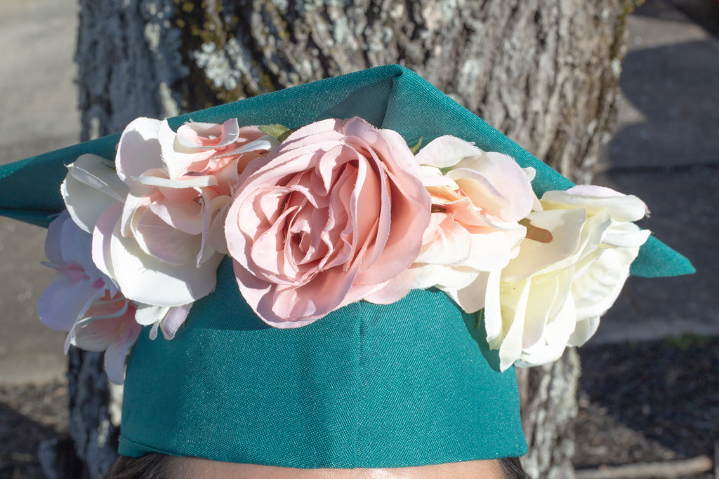 DIY Floral Graduation Cap