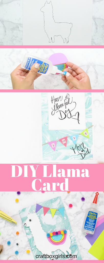 Handmade Llama Card