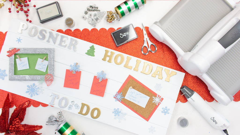 Christmas To Do Board with the Sizzix Big Shot