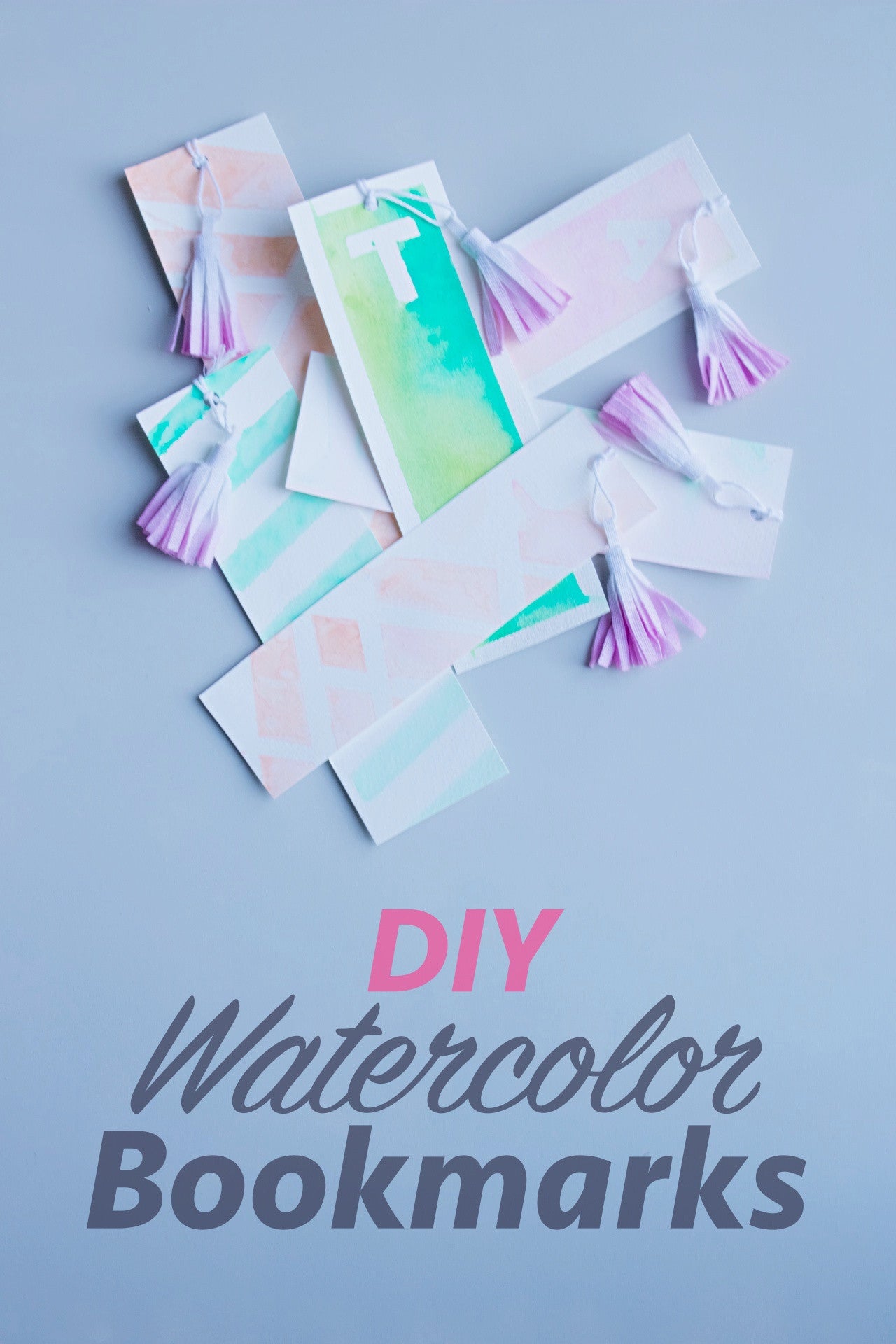 DIY Watercolor Bookmarks