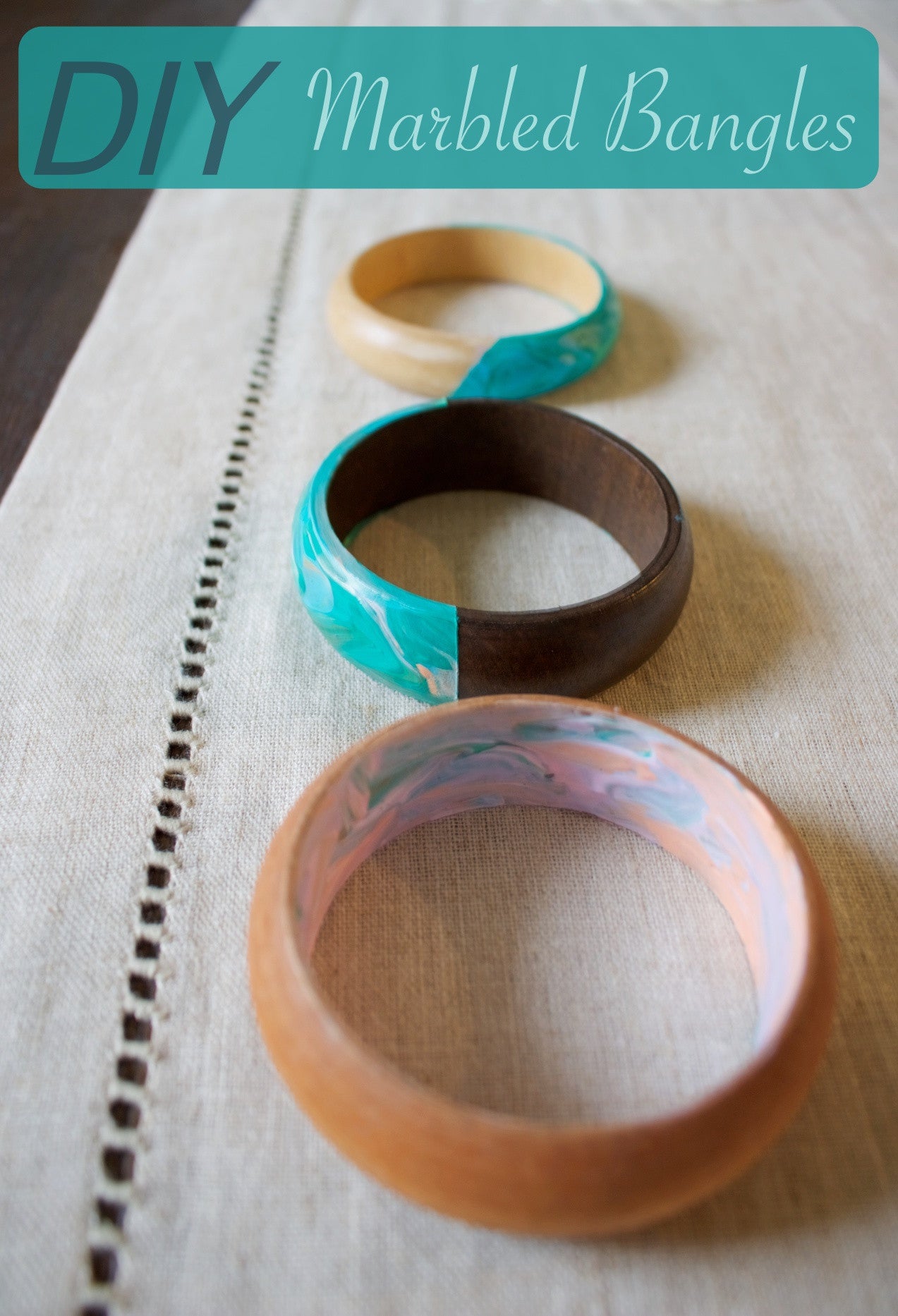 DIY Marbled Bangles