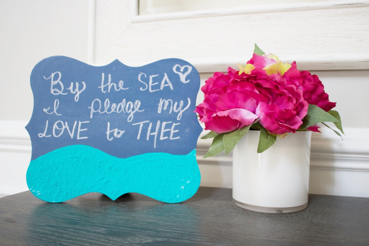 Beach Inspired Wedding Sign