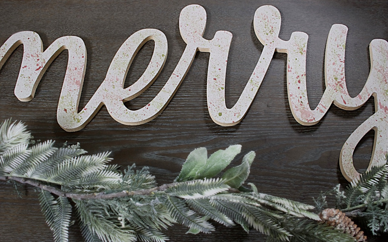 Splatter Holiday Sign