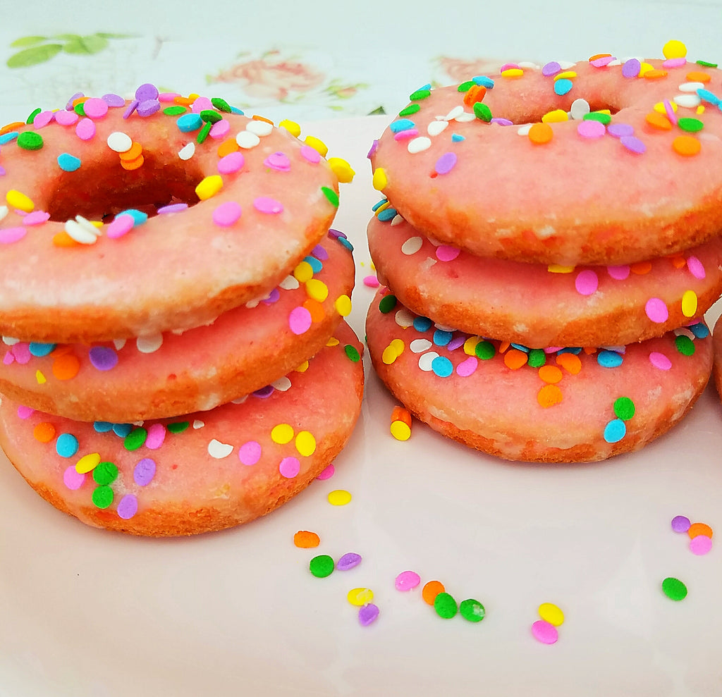Sprinkles on donuts