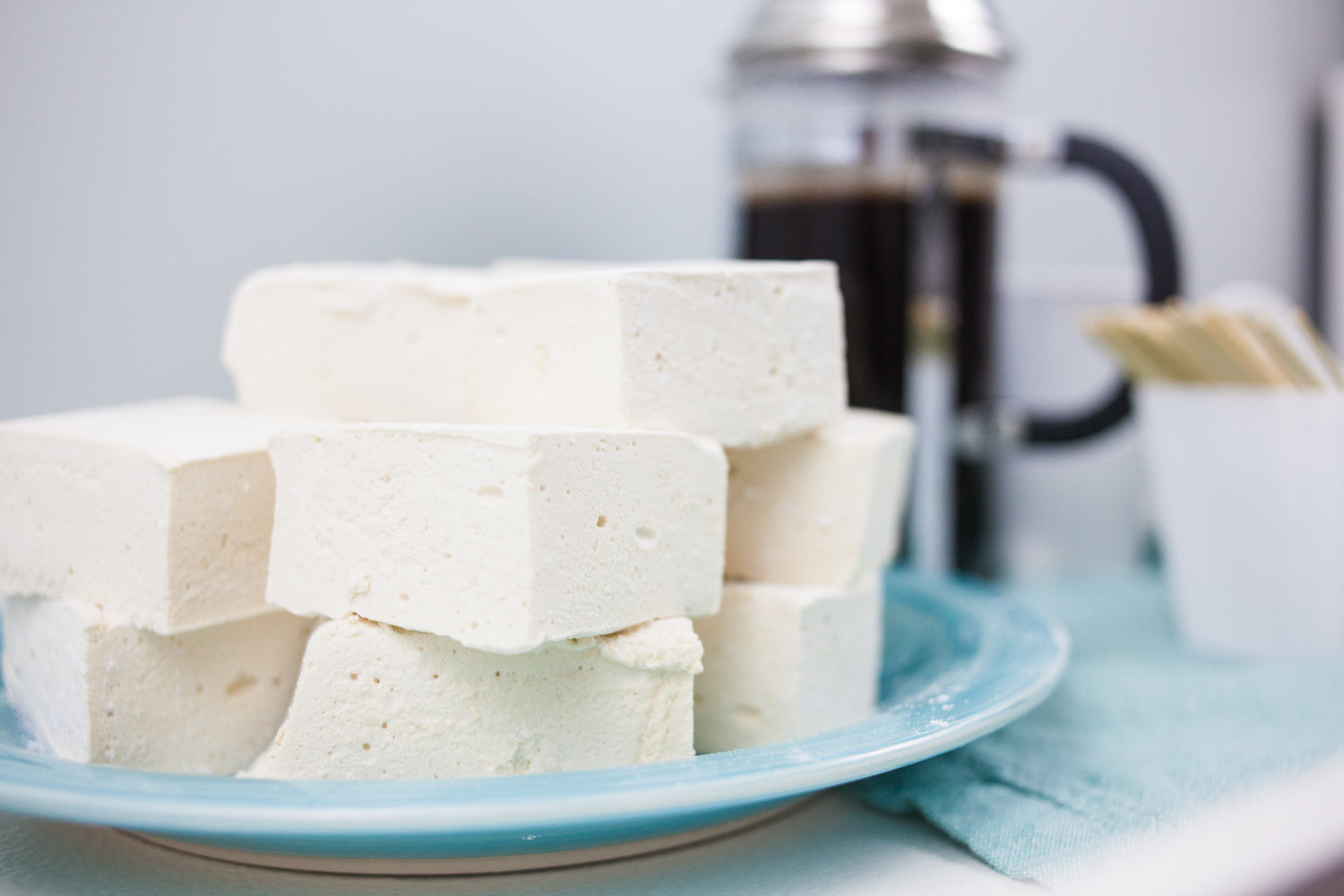 DIY marshmallow squares