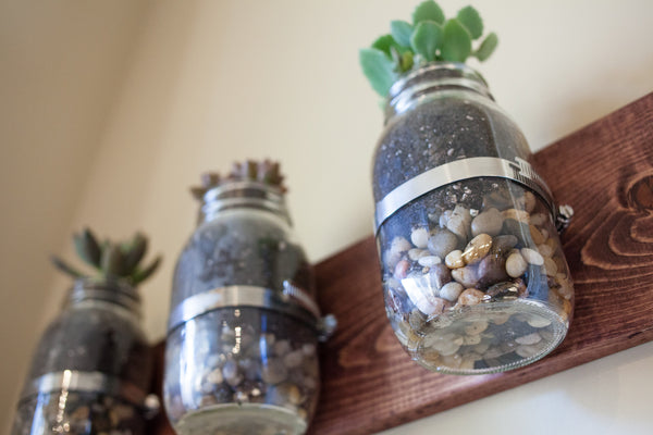 DIY Hanging Mason Jar Planter