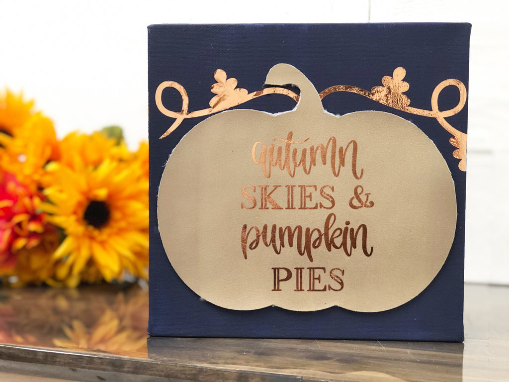 Cricut Fall Festive Pumpkin Canvas Artwork - Lynn Lilly Michaels Stores