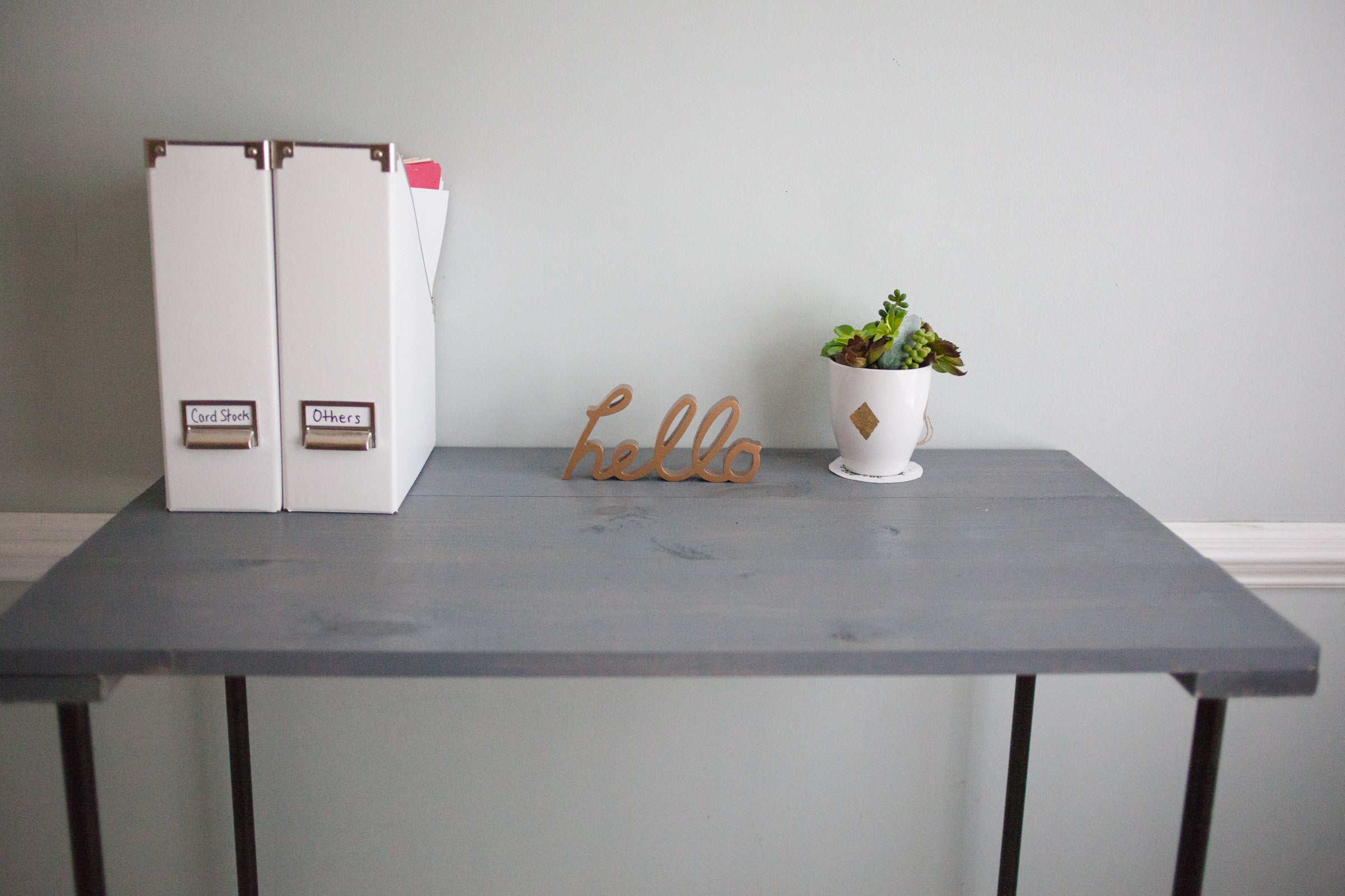 DIY Industrial pipe desk