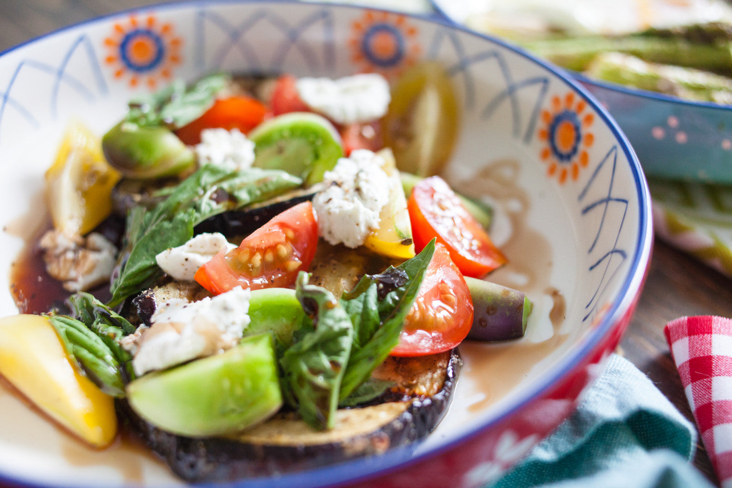 Grilled Eggplant Salad with Sweet Tomatoes