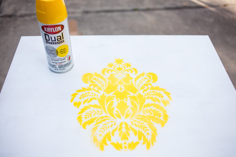 Spray Paint Stenciling