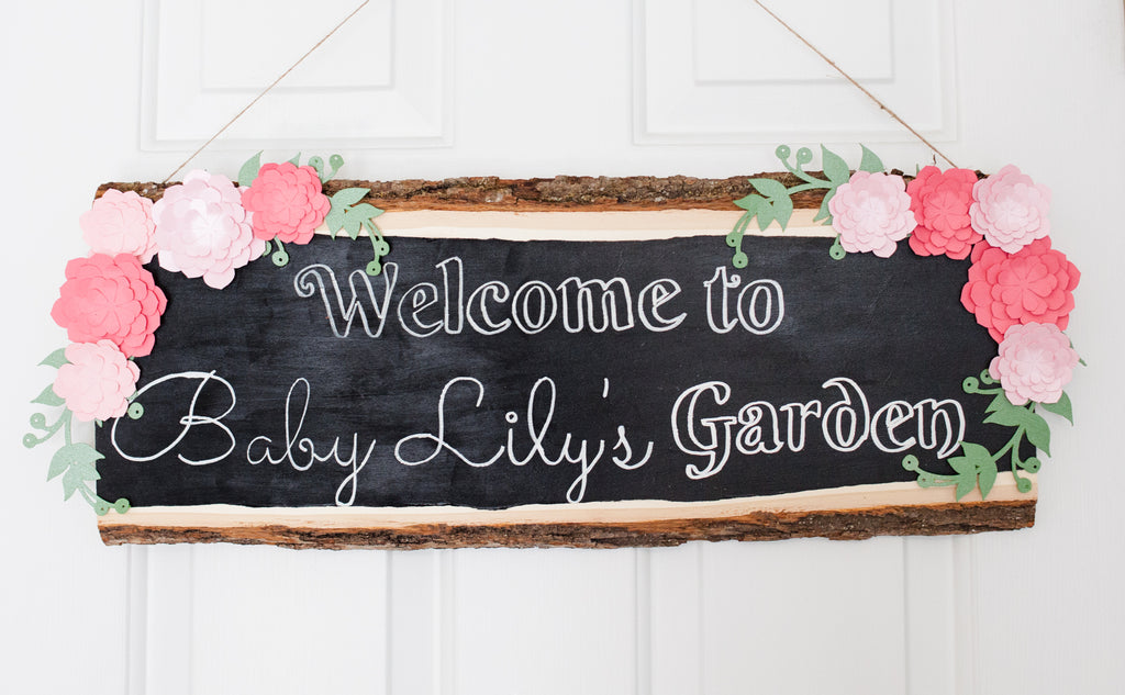 DIY Baby Shower Sign