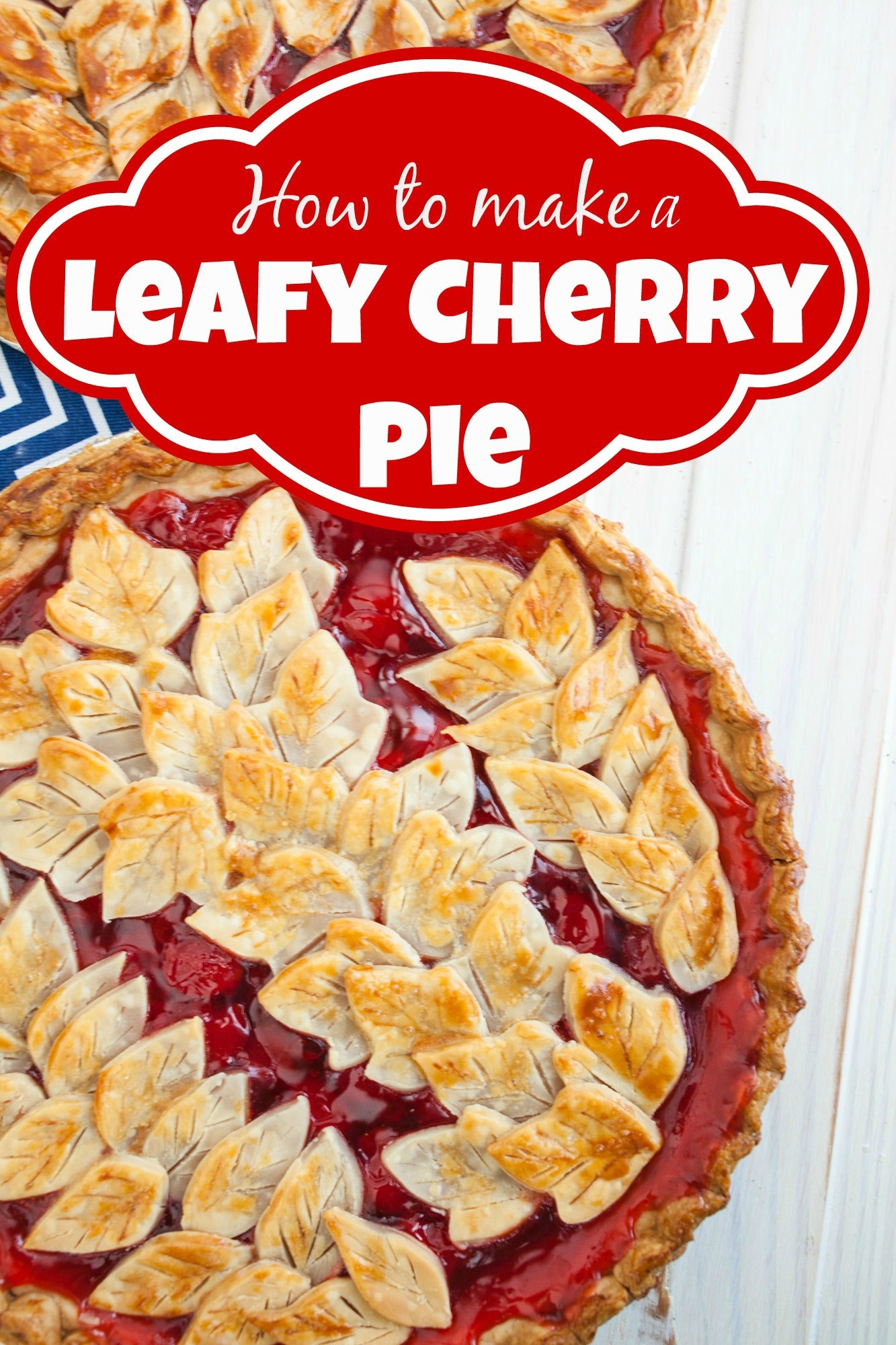 How to make a leafy cherry pie