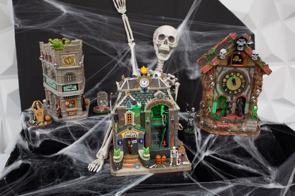 Lemax Spookytown Collection DIY Coffin Village Display