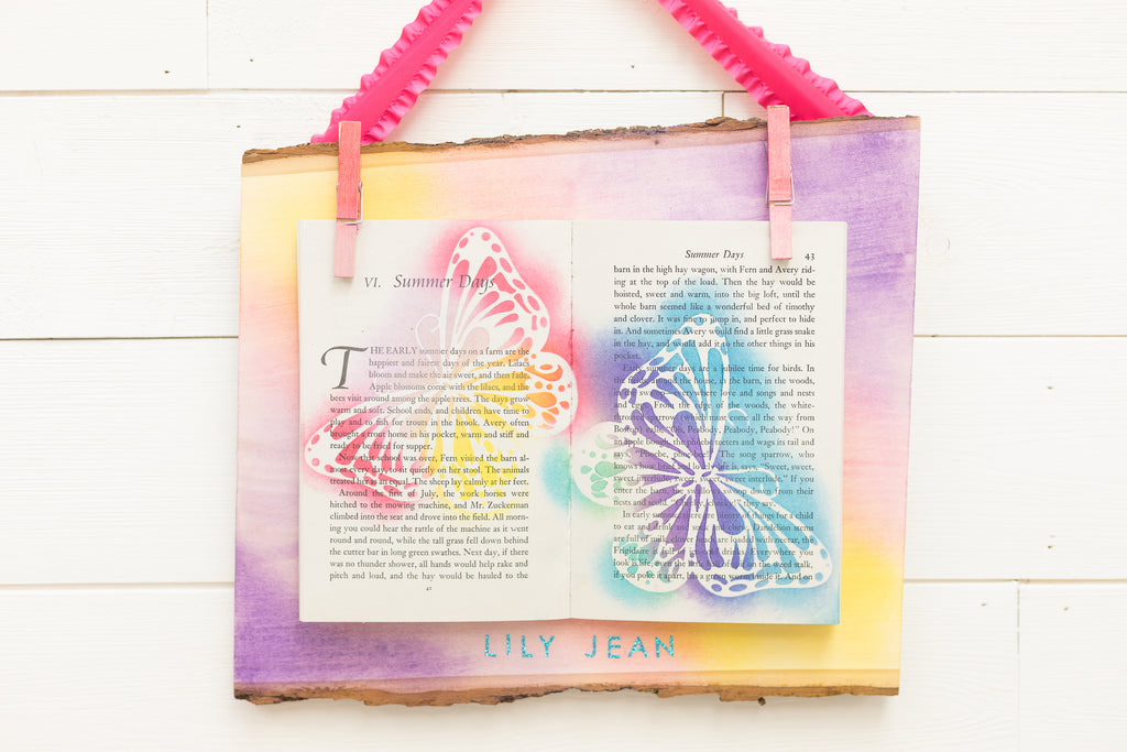 DIY Book Art with Art Crayons