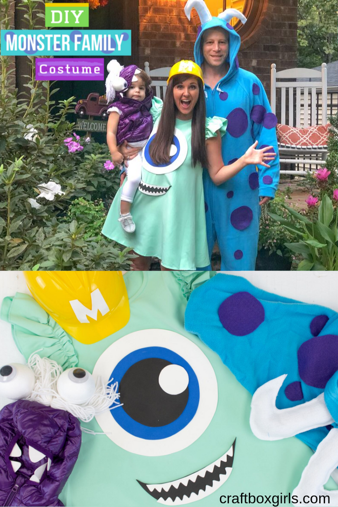 DIY Monsters Inc No-Sew Family Costumes with Beacon Adhesives