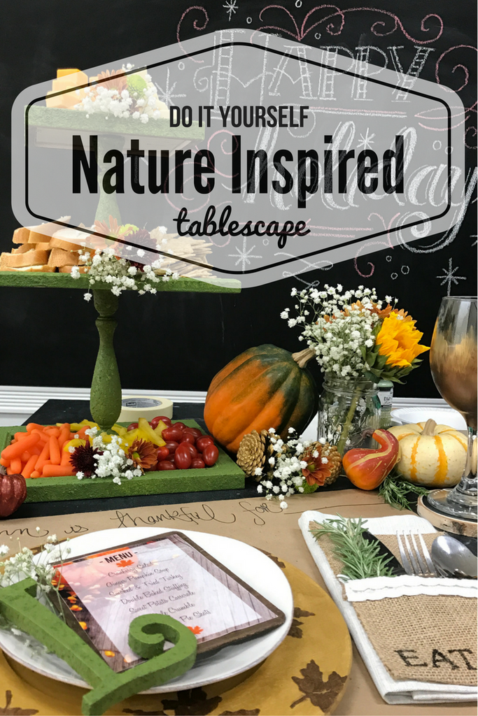 DIY Nature Inspired Tablescape